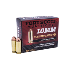 Fort Scott Munitions 10MM 125 GR TUI SOLID COPPER SPUN 20 RDS (FS10125SCS)                   .