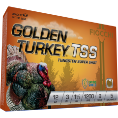Fiocchi Golden Turkey 12ga 3" 1 5/8oz. TSS 9 Shot 5ct (123TSS9)       ($2.99 Shipping on orders $250-$2000)