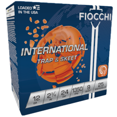 Fiocchi International Trap & Skeet 12ga 2 3/4" 24gm 9 Shot 25ct (12IN249)       . ($2.99 Shipping on orders $250-$2000)