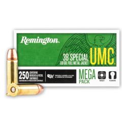 Remington UMC 38 Special 130 Gr. FMJ 250 RD Mega Pack (23731/L38S11A)             .     ($3.99 Shipping! Orders $200-$2000)