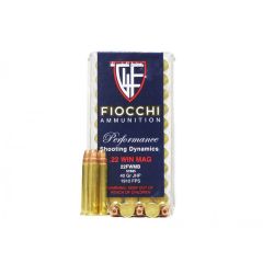 Fiocchi 22 Win-Mag 40gr JHP (22FWMB)                (FREE Shipping! Orders $250-$2000!)