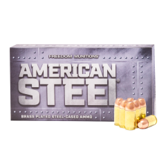 FREEDOM AMERICAN STEEL 380 Auto 100 gr Round Nose Flat Point (RNFP) New      (FREE Shipping! Orders $250-$2000!)