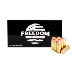 Freedom 40 S&W 155 gr Round Nose Flat Point (RNFP) New           ($3.99 Shipping on orders $200-$2000!)