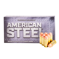 Freedom 40 S&W 165 gr RNFP Steel New          . ($2.99 Shipping on orders $250-$2000)