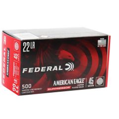 American Eagle 22 LR 45 gr Copper Plated Round Nose (CPRN) Suppressor 500 CT (AE22SUP1)                ($3.99 Shipping! Orders $200-$2000)