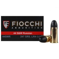 Fiocchi 44 S&W Russian 247gr LRN 62N      FREE SHIPPING on orders over $300