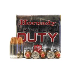 Hornady Critical Duty 9 MM +P 124 GR. FlexLock 25 RDS (90216)           ($3.99 Shipping on orders $200-$2000!)