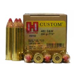 Hornady 460 S&W 200 gr FTX (9152)            ($3.99 Shipping on orders $200-$2000!)