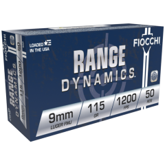 Fiocchi 9 MM 115 Gr. FMJ      FREE SHIPPING on orders over $300