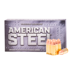 Freedom American Steel 9MM Luger 147 gr Round Nose (RN) Steel New         ($2.99 Shipping on orders $250-$2000)