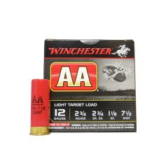 Winchester AA 12GA 2-3/4" 1-1/8oz #7.5 Shot            .    