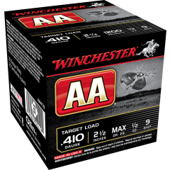 Winchester AA Target Load 410 GA 2-1/2" 1/2 OZ #9 SHOT 25 ct (AA419)     