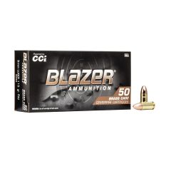 CCI 9mm Luger 115 gr FMJ Blazer Brass (5200)        ($4.99 Shipping on orders $200-$2000!)