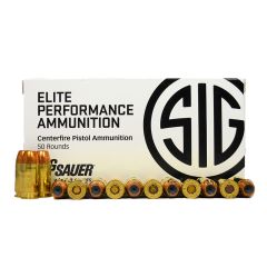 Sig Sauer Elite Performance 45 AUTO 200 GR V-Crown JHP 50 RDS (E45AP1)                 ($3.99 Shipping! Orders $200-$2000)