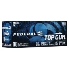 Federal Top Gun 12 Gauge 2.75" 1 1/8oz #8 100ct (TG121008)        .