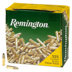Remington 22 LR 36 GR HP 525ct Golden Bullet Value Pack (21250/1622C)       .    