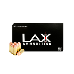 LAX Ammunition 40 S&W 180 gr Round Nose Flat Point (RNFP) Reman  