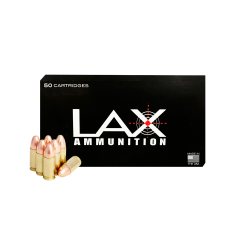 LAX Ammunition 9mm Luger 147 gr Round Nose (RN) Reman               