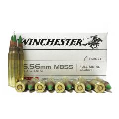 Winchester 556 62gr M855 Green Tip (Q3269)             .     ($3.99 Shipping! Orders $200-$2000)