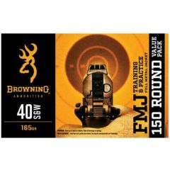 Browning 40 S&W 165 Gr FMJ 150 Rounds (B191800405)         ($2.99 Shipping on orders $250-$2000)
