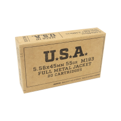 Winchester 5.56x45mm NATO 55 gr M193 FMJ 20ct (SGM193KW)  ($5.99 Shipping! Orders $200 - $2000)