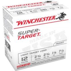 Winchester Super Target 12 Gauge, 2-3/4" #7.5  FREE SHIPPING on orders over $300