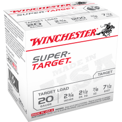 Winchester Super Target 20 Gauge, 2-3/4" #7.5  FREE SHIPPING on orders over $300