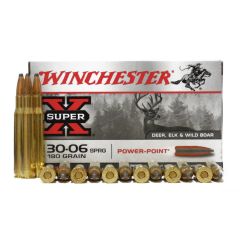 Winchester 30-06 SPRG 180 GR PP 20 RDS (X30064)            ($9.99 Shipping on orders $250-$2000!)