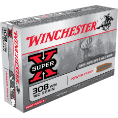 Winchester Super-X 308 WIN 180 GR. PP 20 RDS (X3086)                 (FREE Shipping! Orders $250-$2000!)