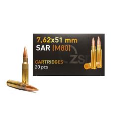 ZSR 7.62x51mm 147gr FMJ (ZSR762X51)            .     