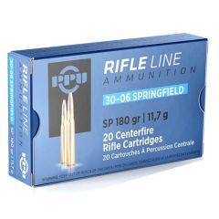 PPU 30-06 Springfield 180 gr Soft Point (SP) (PP30063)    (Free Shipping! Orders $175-$2000)