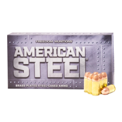 FREEDOM AMERICAN STEEL 380 Auto 100 gr Round Nose Flat Point (RNFP) New                                
