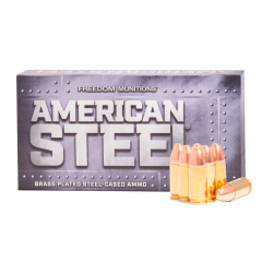 Freedom American Steel 9MM Luger 147 gr Round Nose (RN) Steel New                                                         
