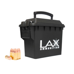 LAX Ammunition 9mm 115 gr Round Nose (RN) Steel New 500 Rounds w/ Free Ammo Can                                                   