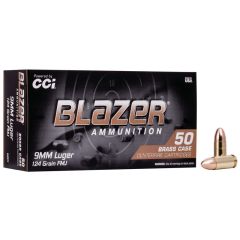 CCI Blazer 9mm 124gr FMJ (5201)                        ($5 Shipping! Orders $200-$2000)