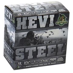 Hevi-shot 12 GA 2 3/4 1500fps 1 1 /8oz # 1 (Steel) (HS61221)         (Free Shipping! Orders $175-$2000)