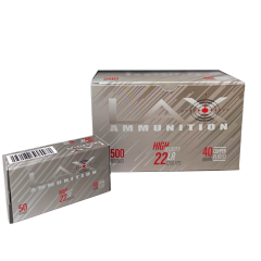 LAX AMMUNITION HIGH VELOCITY 22 LR 40 GR COPPER PLATED ROUND NOSE        ($5 Shipping! Orders $200-$2000)