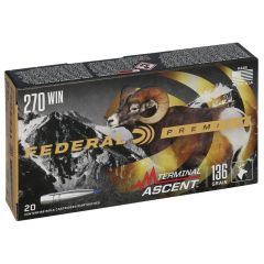 FEDERAL PREMIUM 270 WINCHESTER 136 GRAIN TERMINAL ASCENT (P270TA1)              (Free Shipping! Orders $175-$2000)