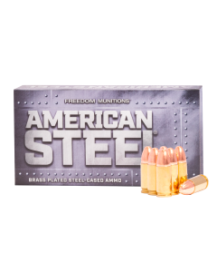 Freedom American Steel 9MM Luger 147 gr Round Nose (RN) Steel New             (FREE Shipping! Orders $250-$2000!)